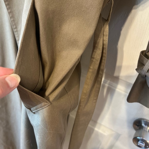 Ladies 1980s Retro Trench Coat Size 9/10 - Picture 6 of 13